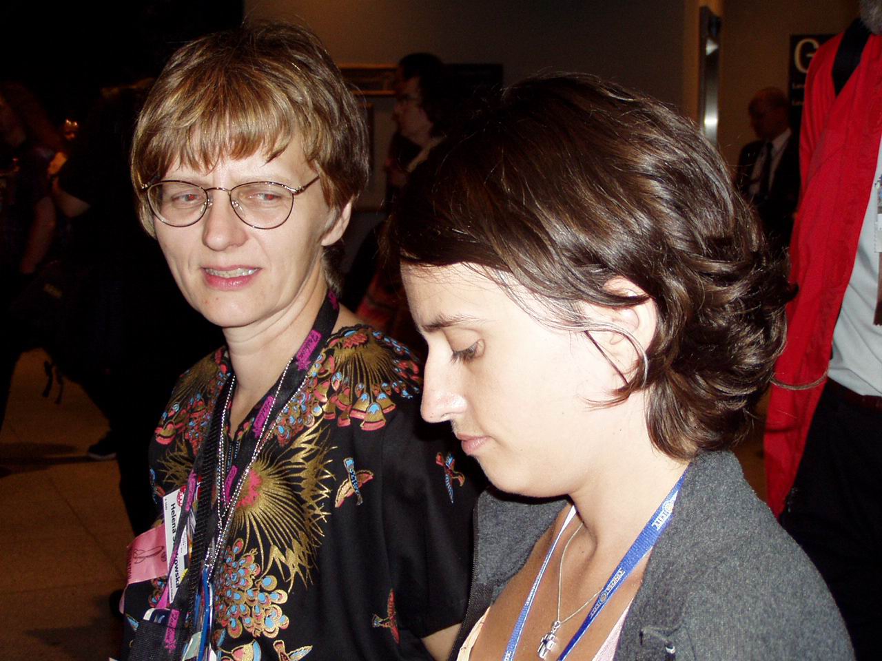 Anna Strokowska (z plakietką Heleny...) i Ania Kańtoch